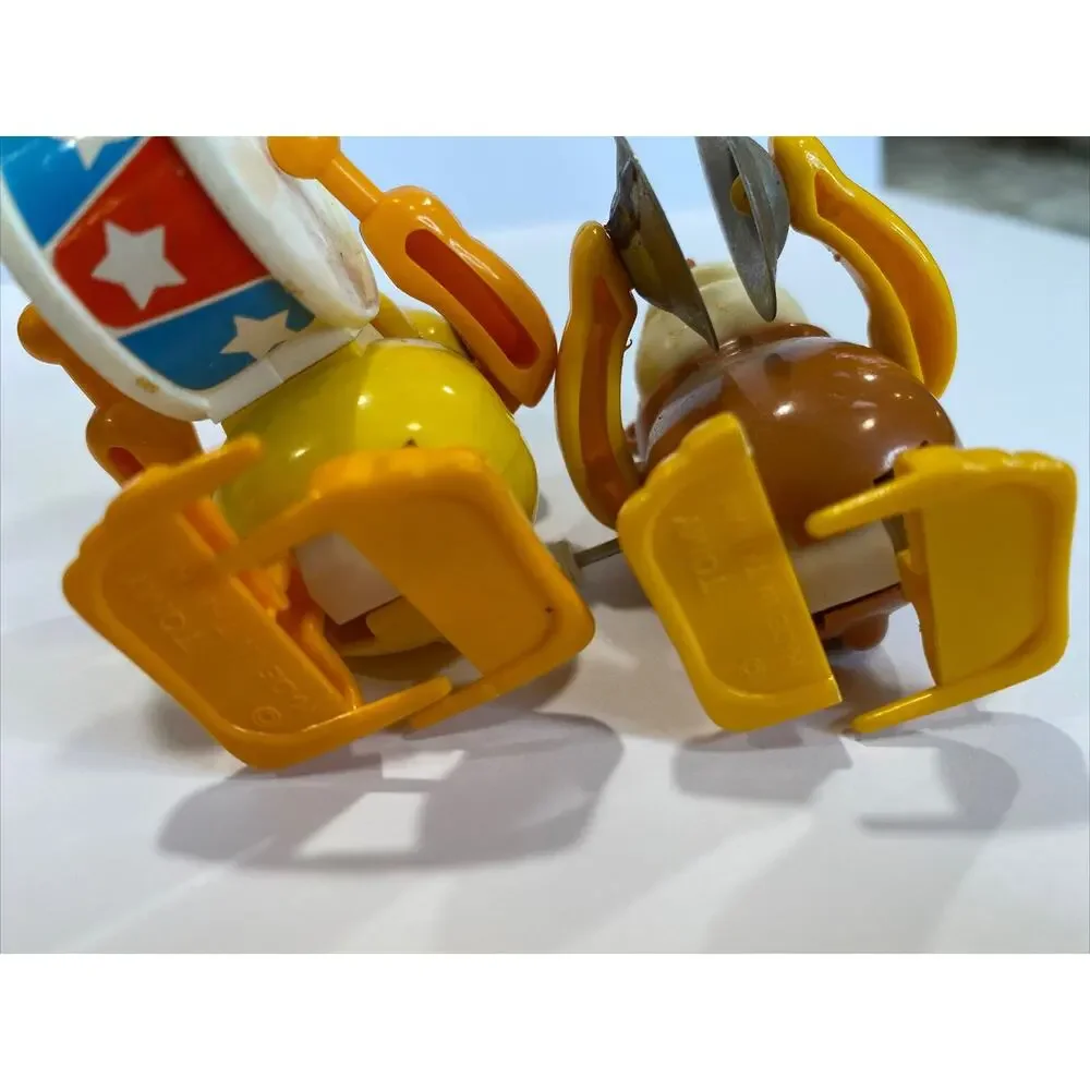 VINTAGE TOMY Wind-Up Plastic Toys Mickey Mouse 1977 78 79 Skating Girl Truck